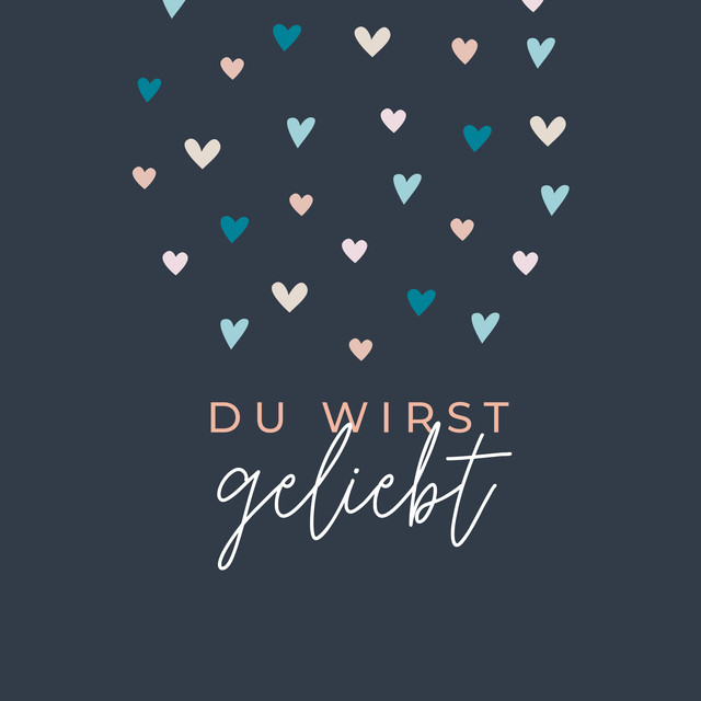 Textilposter Little Love Dunkel