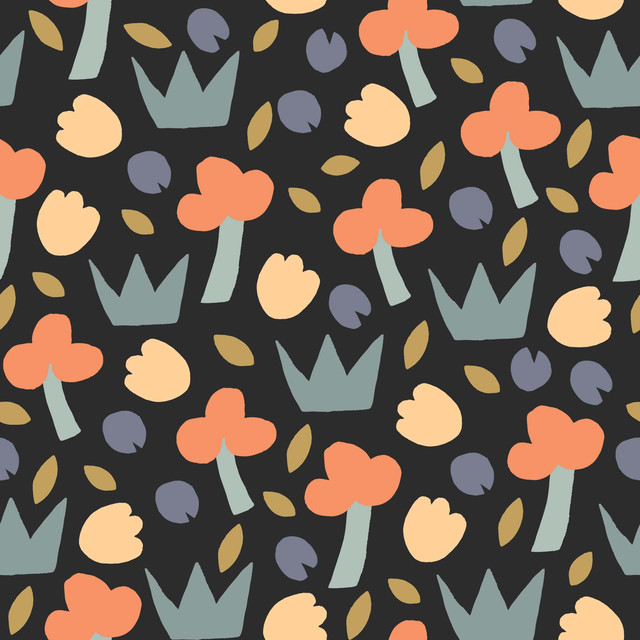 Kissen Papercut floral