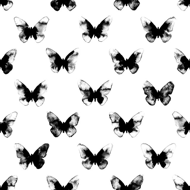 Tischset Schmetterling 1 Schwarz