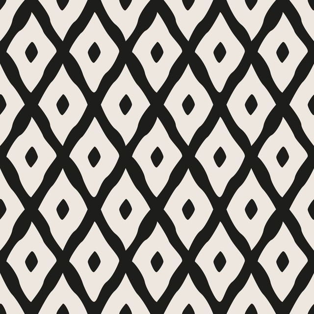 Tischläufer Boho Diamonds black