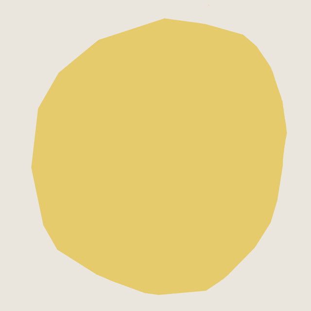 KissenSchnitt Kreis Gelb