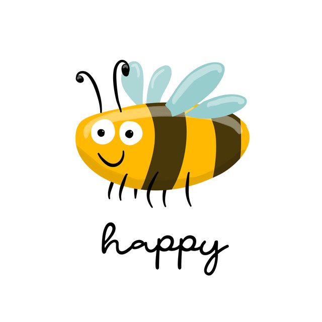 Tischset Bee happy