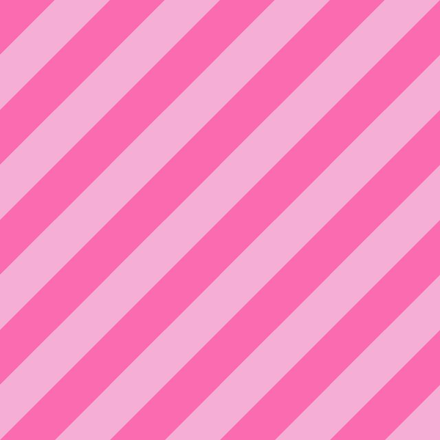 Bankauflage Pinke Streifen diagonal