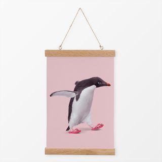 Textilposter Flip Flop Penguin