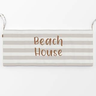Bankauflage Beach House gestreift sand