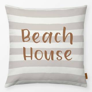 Kissen Beach House gestreift sand
