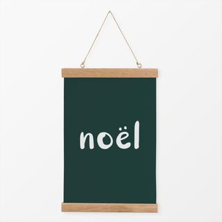 Textilposter Noel fir green