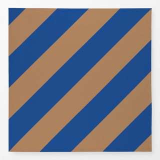 Tischdecke Diagonale Streifen Braun&Blau