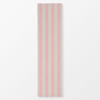 Tischläufer Bold Stripes rosé creme