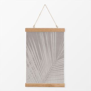 Textilposter Leinen Tropischen Palmblättern