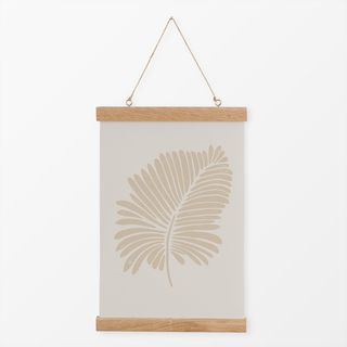 Textilposter Palm Leaf beige