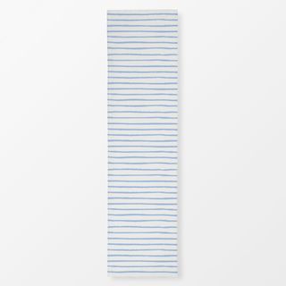 Tischläufer Stripes Streifen blue on white