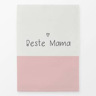 Geschirrtücher Beste Mama halb rosa