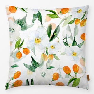 Kissen Kumquat Früchte und Blüten