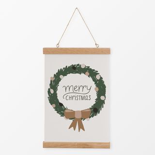 Textilposter Christmas Wreath