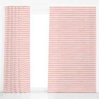 Dekovorhang Stripes Streifen pink and rose