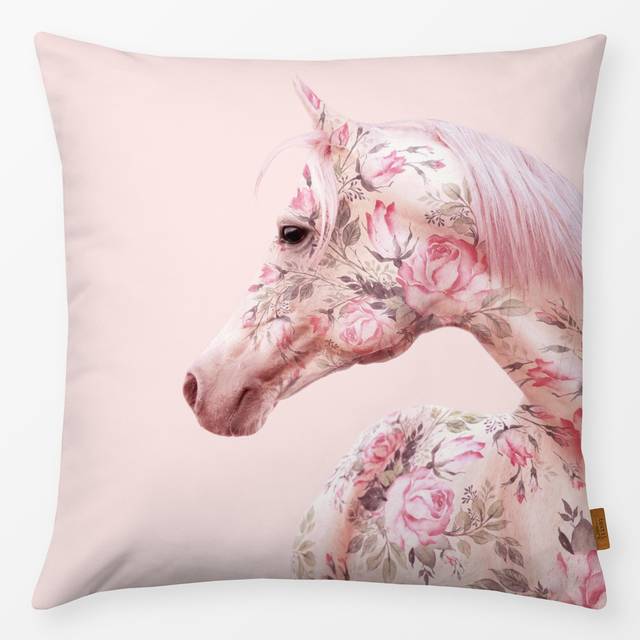 Kissen Floral Horse