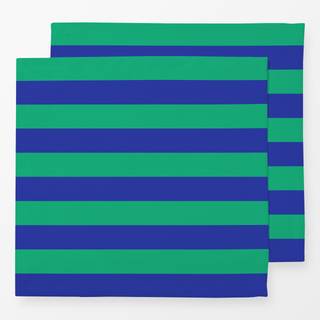 Servietten Horizontale Streifen blau&grün
