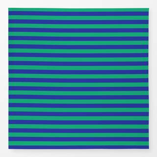 Tischdecke Horizontale Streifen blau&grün