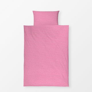 Bettwäsche Mini Streifen hot pink