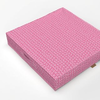 Bodenkissen Mini Streifen hot pink