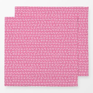 Servietten Mini Streifen hot pink