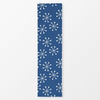 Tischläufer Schneeflocken auf Blau