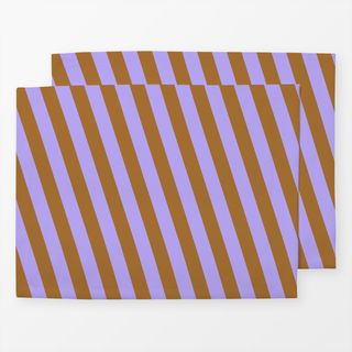 Tischset Summer Stripes Diagonale Lila