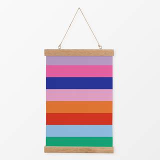 Textilposter Regenbogen Streifen