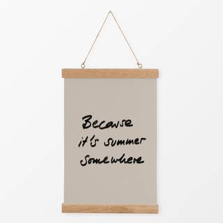 Textilposter It´s summer somewhere Beige