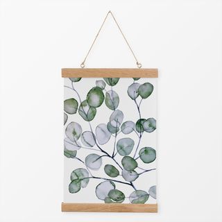 Textilposter Eucalyptus Watercolor