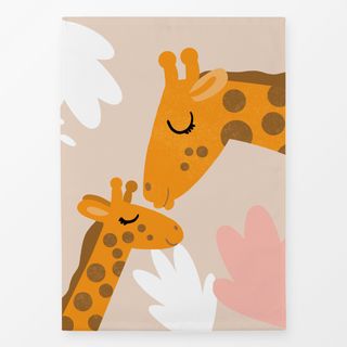 Geschirrtücher Giraffenliebe beige