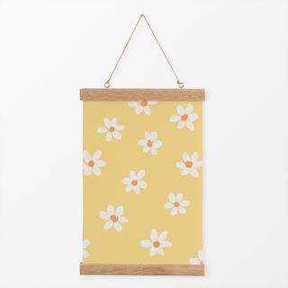 Textilposter Gänseblümchen Gelb