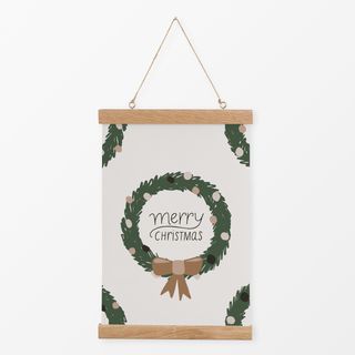 Textilposter Christmas Wreath