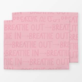 Tischset Breathe rosa