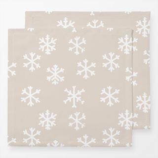 Servietten Snowflakes Pattern
