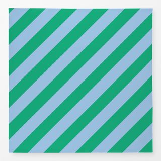 Tischdecke Diagonale Streifen Grün & Blau
