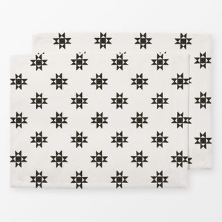 Tischset Paper Star charcoal beige