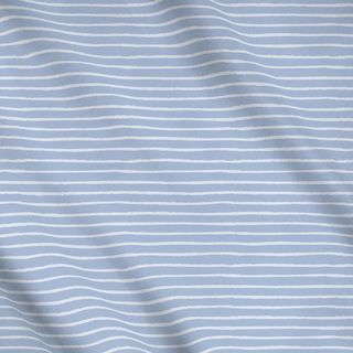 Meterware Stripes Streifen white on blue