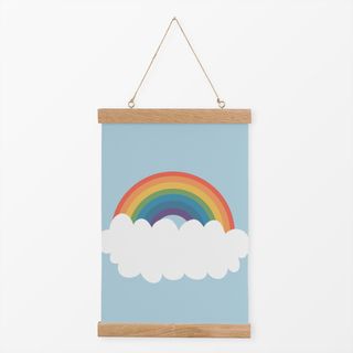 Textilposter Vintage Rainbow Regenbogen