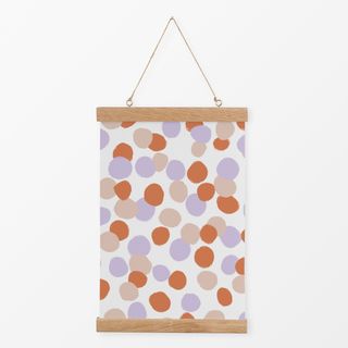 Textilposter Lilac Happy Dots