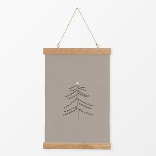 Textilposter Winter Baum