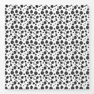 Tischdecke Aquarell Punkte Schwarz Weiß