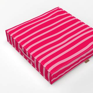 Bodenkissen Pink Stripes Vertical