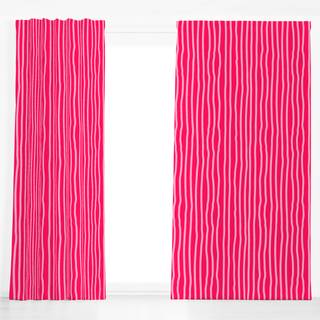 Dekovorhang Pink Stripes Vertical