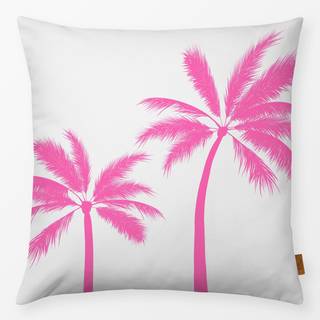 Kissen Tropical Palms hot pink