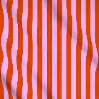Meterware Blush Tangerine Stripes