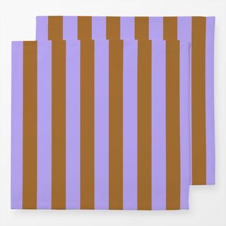 Servietten Summer Stripes Lilac Brown