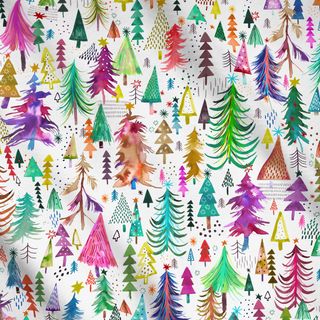 Meterware Colorful Christmas Trees