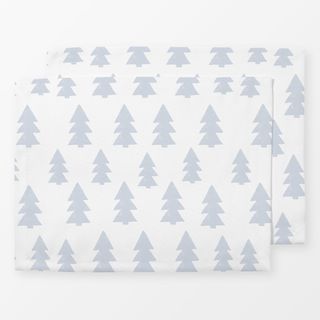 Tischset Cozy Christmas Forest White